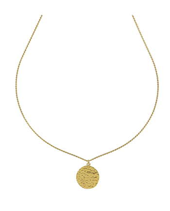 Colar medalha cinzelada