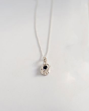 Colar Jacinth em Prata ou Dourado | Zirconia Azul