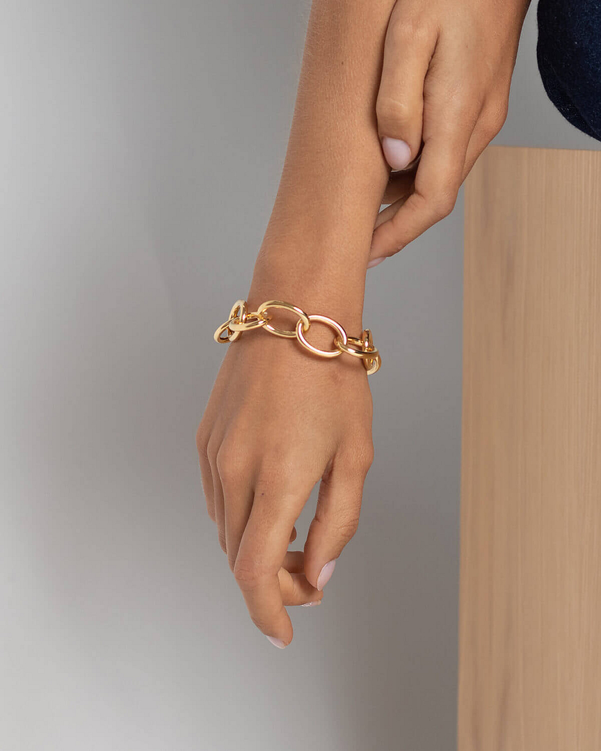 Pulseira Elos Ovais Vintage | Catarina Catarino Jewelry: Anéis, Rings, Brincos, Earrings, Colares, Necklaces, Pulseiras, Bracelets, Tiny Rings, Egyptian Earrings | Jóias Portuguesas feitas à mão | Jewelry Handmade in Portugal